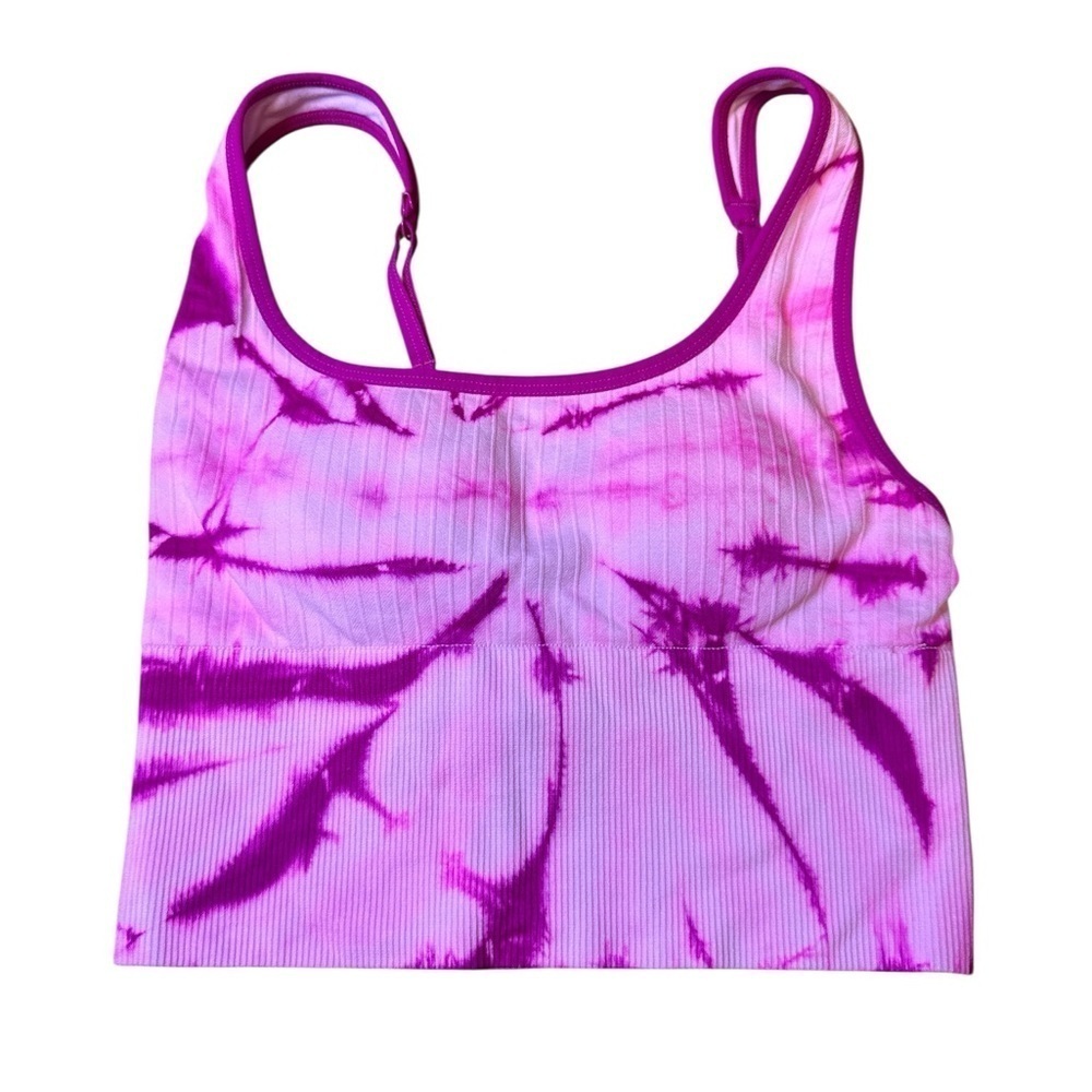 PINK Acrive Seamless Lightly Lined Bra, Pink, Womens Xsmall, marbled tie dye